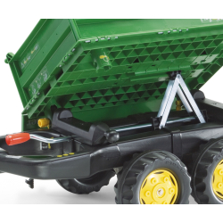Rolly Toys 122004 Przyczepa Rolly-Mega Trailer jasno zielona, żółte koła, 2-osie