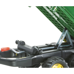 Rolly Toys 122004 Przyczepa Rolly-Mega Trailer jasno zielona, żółte koła, 2-osie