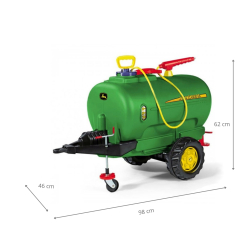 Rolly Toys 123025 Przyczepa cysterna z rozpylaczem John Deer jedna oś