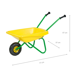 Rolly Toys 270873 Taczka Plastikowa Żółta