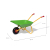 Rolly Toys 271900 Taczka Metalowa Zielona