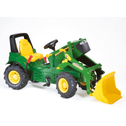 Rolly Toys 710126 Traktor Rolly Farmtrac John Deere z łyżką i pompowanymi kołami