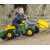 Rolly Toys 811496 Traktor Rolly Junior John Deere z łyżką i przyczepą