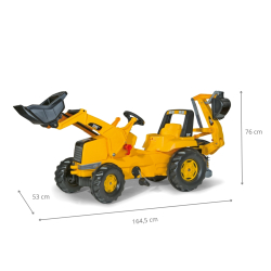 Rolly Toys 813001 Traktor Rolly Junior Cat z łyżką i koparką