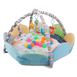 TinyMini JL639-2A Mata edukacyjna 2w1 Kwiat Zoo