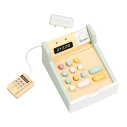 Tooky Toy TP543 Drewniana kasa sklepowa