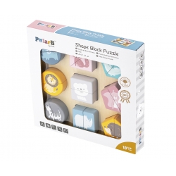 Viga 44012 PolarB Układanka 2w1 Puzzle - kształty