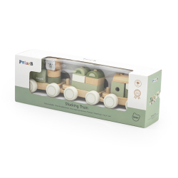 Viga 44231 PolarB Zielona kolejka z klockami