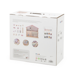 Viga 44256 PolarB Dwupoziomowy domek dla lalek z mebelkami