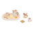 Viga 44267 PolarB Drewniany zestaw do kawy i herbaty - pink
