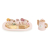 Viga 44267 PolarB Drewniany zestaw do kawy i herbaty - pink