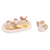 Viga 44267 PolarB Drewniany zestaw do kawy i herbaty - pink