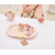 Viga 44267 PolarB Drewniany zestaw do kawy i herbaty - pink