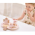 Viga 44267 PolarB Drewniany zestaw do kawy i herbaty - pink