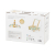 Viga 44278 PolarB Drewniany pchacz krokodyl z klockami