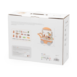 Viga 44280 PolarB Mały Burger Bar – Drewniany Wózek Kulinarny