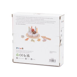 Viga 44286 PolarB Drewniany tort urodzinowy do zabawy