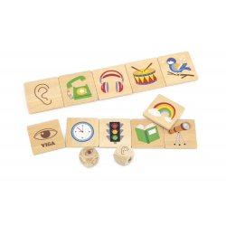 Viga 44507 Puzzle - zestaw do nauki zmysłów