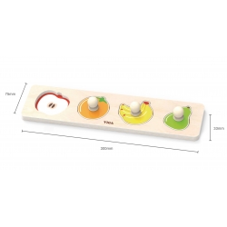 Viga 44531 Pierwsze puzzle z uchwytami - owoce
