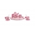 Viga 44543 Serwis do herbaty i kawy pink flower
