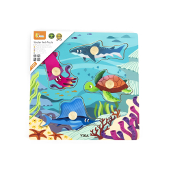 Viga 44594 Puzzle z uchwytami - Zwierzęta Morskie