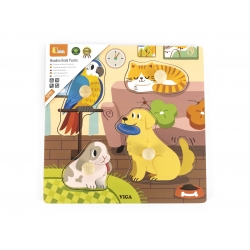 Viga 44595 Puzzle z uchwytami - zwierzęta