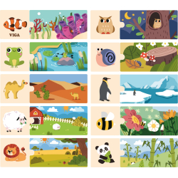 Viga 44675 Drewniane puzzle - Mój dom