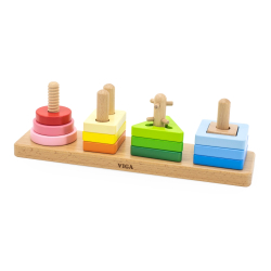 Viga 44685 Klocki z sorterem kształtów - figury geometryczne