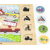 Viga 44742 Zestaw puzzli na podkładce- dopasuj cienie - środki transportu