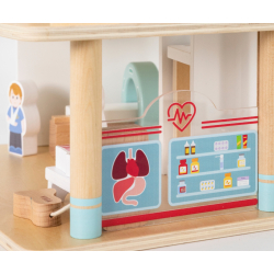 Viga 44802 Drewniany szpital z akcesoriami