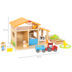Viga 44804 Drewniana farma z akcesoriami