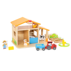 Viga 44804 Drewniana farma z akcesoriami