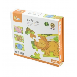 Viga 50068 Zestaw puzzli - safarii