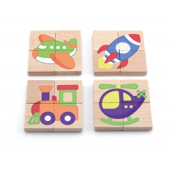 Viga 50723 Zestaw puzzli magnetycznych - transport