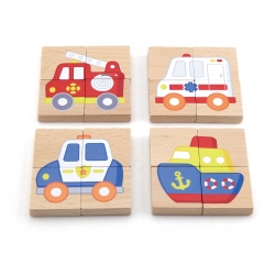 Viga 50723 Zestaw puzzli magnetycznych - transport