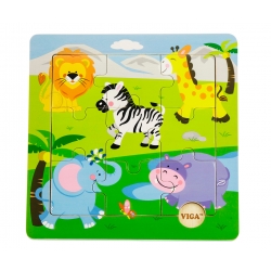 Viga 50838 Puzzle na podkładce zoo