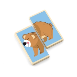 Viga 50842 Puzzle dopasowanka - dzikie zwierzęta