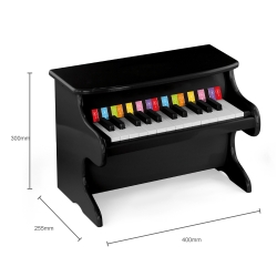 Viga 50996 Pierwsze pianino dla dziecka - czarne
