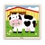 Viga 51438 Puzzle na podkładce 9 elementów - krówka