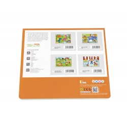 Viga 51453 Puzzle na podkładce 16 elementów - zwierzęta domowe
