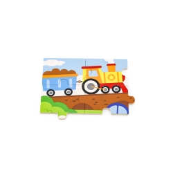 Viga 51456 Puzzle na podkładce 16 elementów - transport