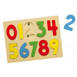 Viga 58545 Puzzle układanka na podkładce cyferki