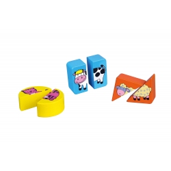 Viga 59585 Układanka 2w1 Puzzle - zwierzęta hodowlane