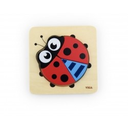 Viga 50168 Pierwsze puzzle maluszka - biedronka