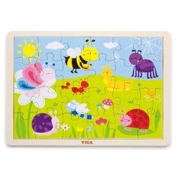 Viga 50199 Puzzle na podkładce 24 elementy  - park
