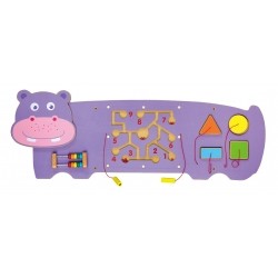 Viga 50470 Sensoryczna tablica manipulacyjna - hipopotam