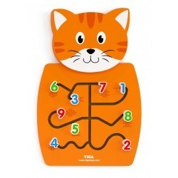 Viga 50676 Sensoryczna tablica manipulacyjna - kotek