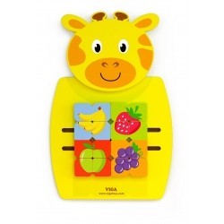 Viga 50680 Sensoryczna tablica manipulacyjna - żyrafa