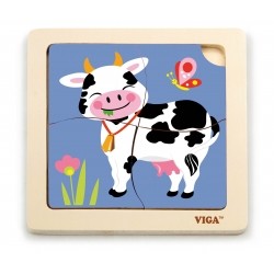 Viga 51313 Puzzle na podkładce - Krówka