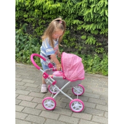 Milly Mally Wózek dla lalek Dori Prestige Pink